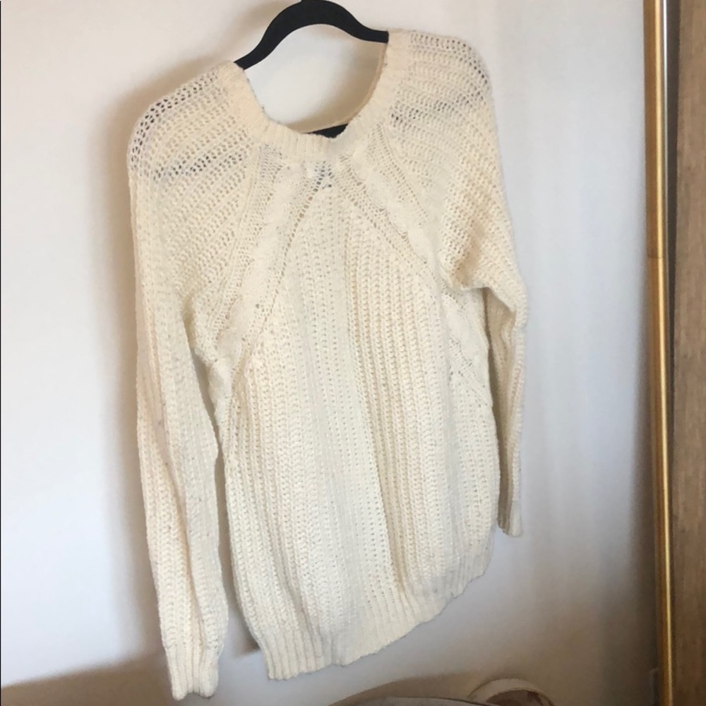 Cream knit sweater